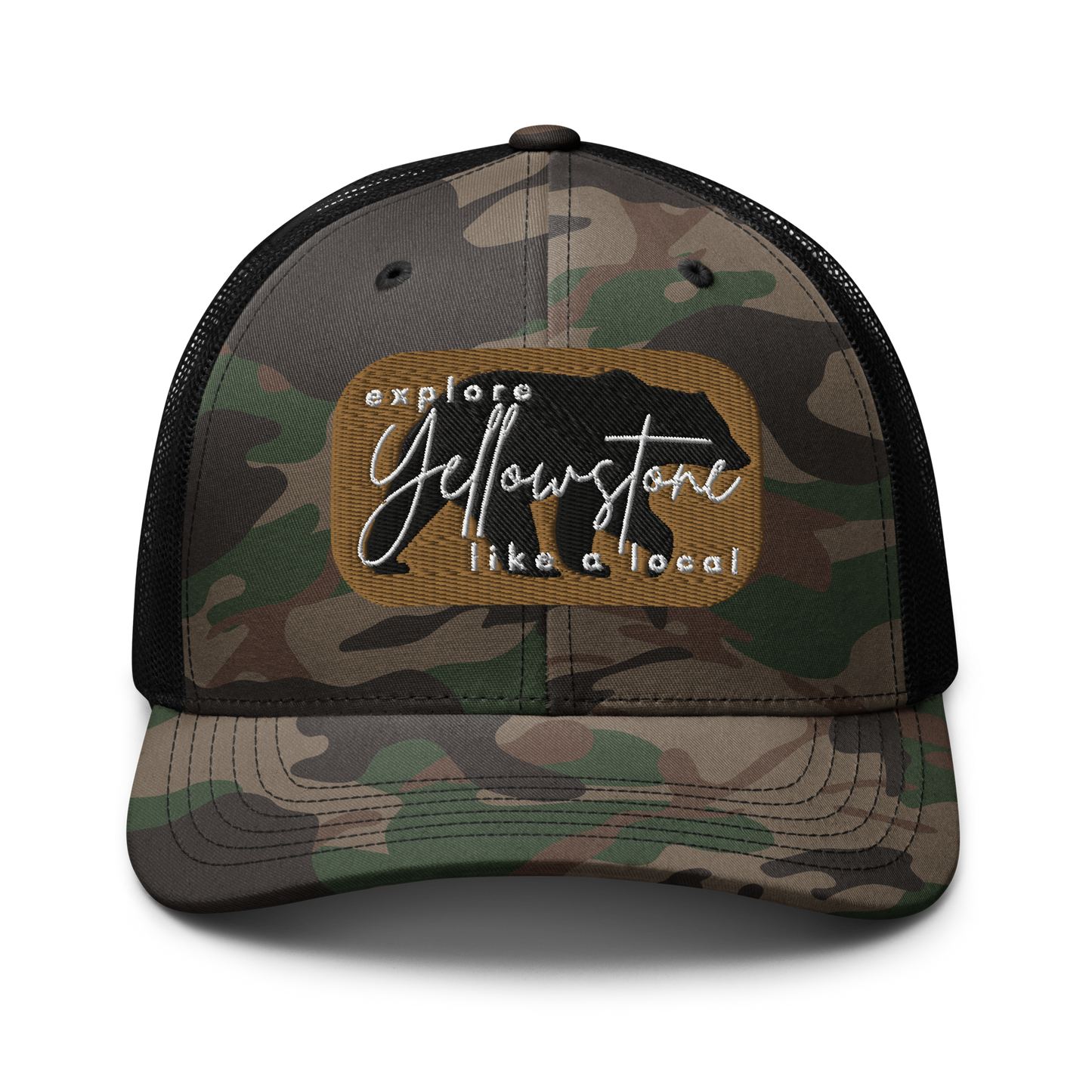 Camouflage trucker hat