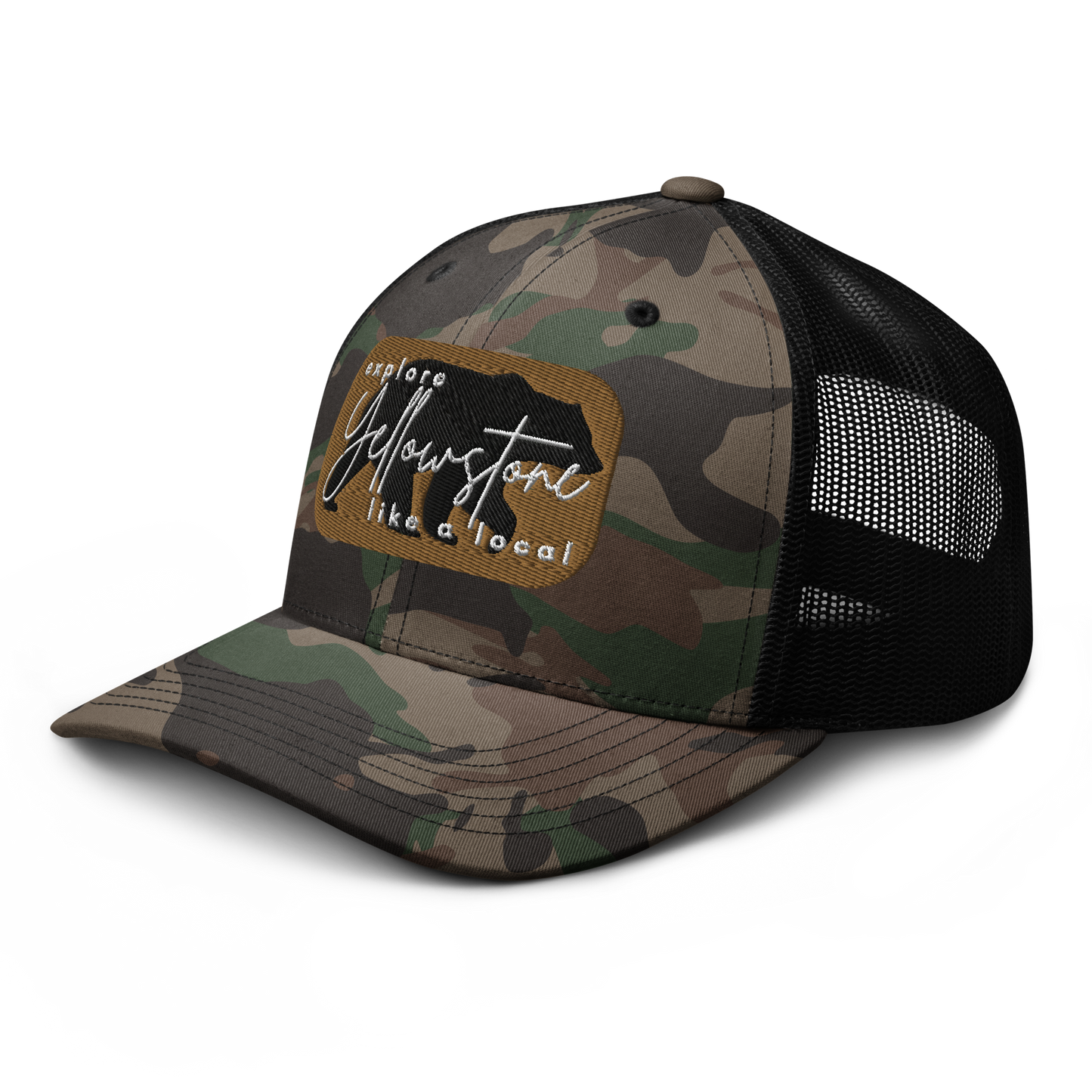 Camouflage trucker hat