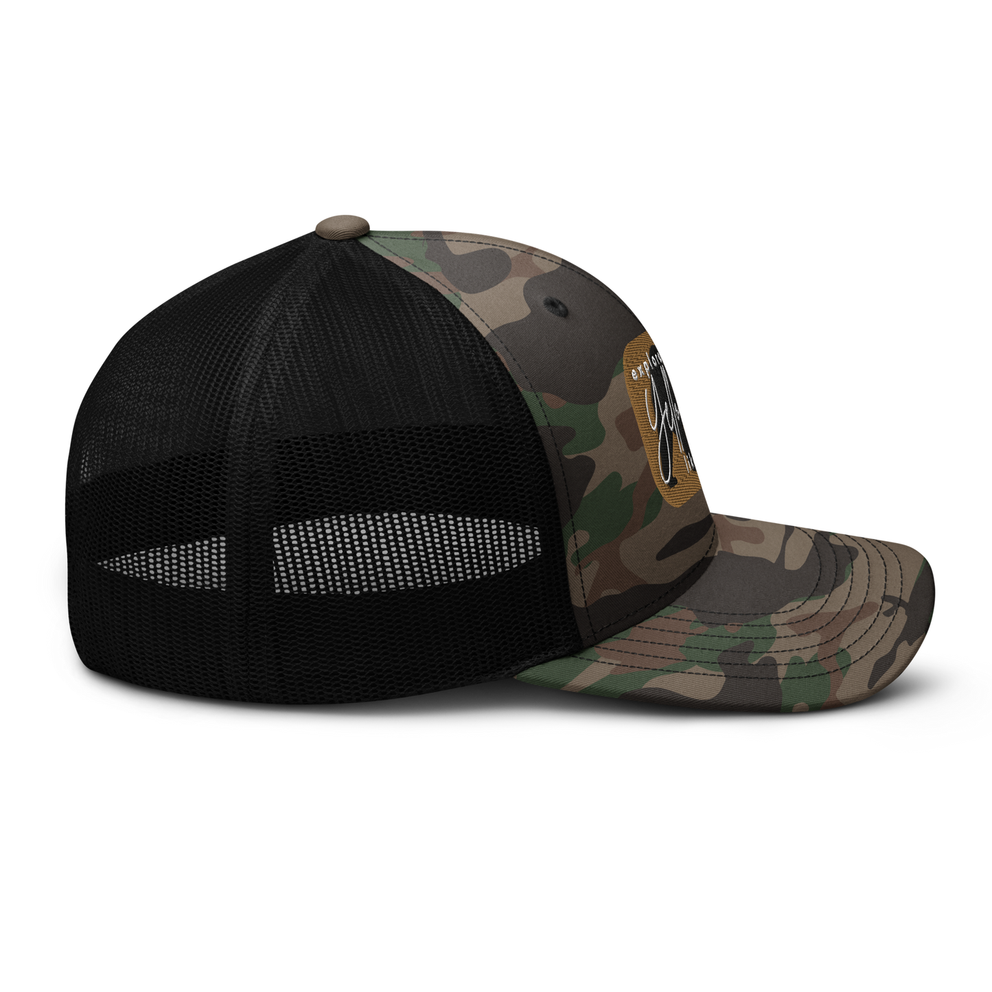 Camouflage trucker hat