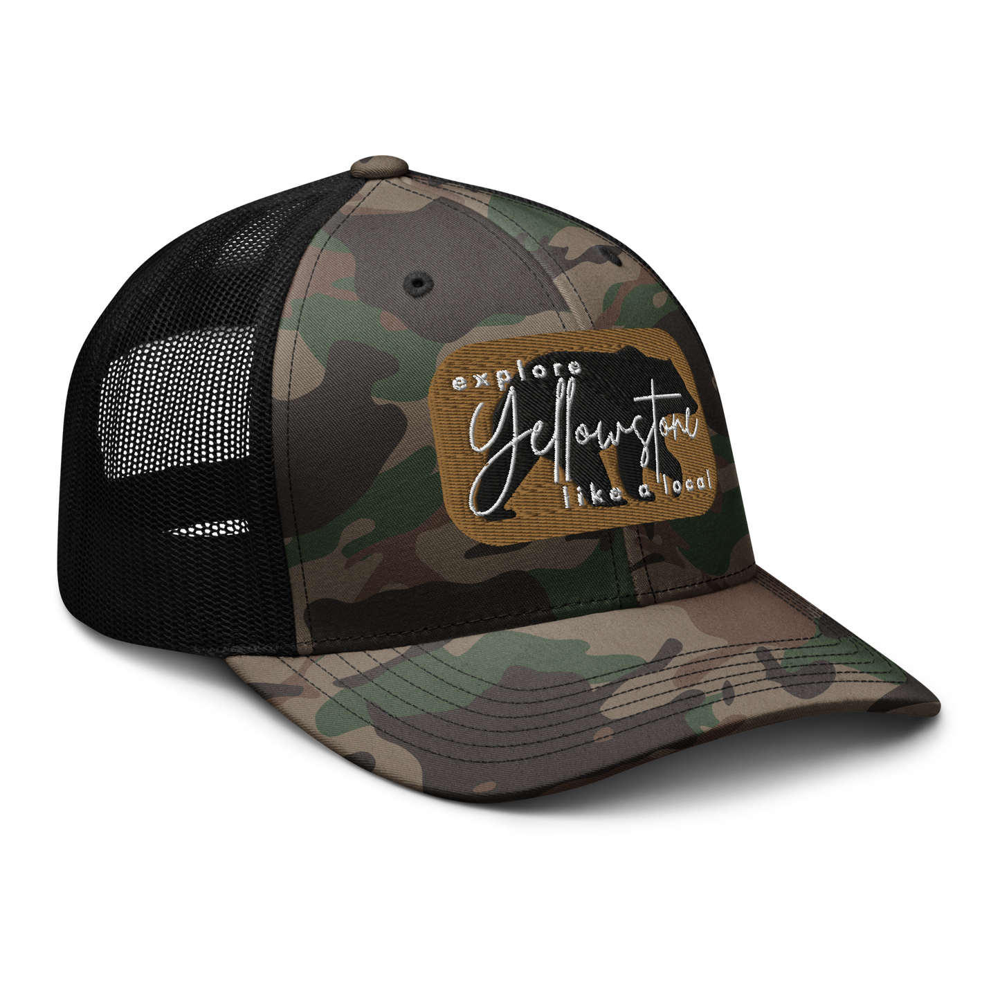 Camouflage trucker hat
