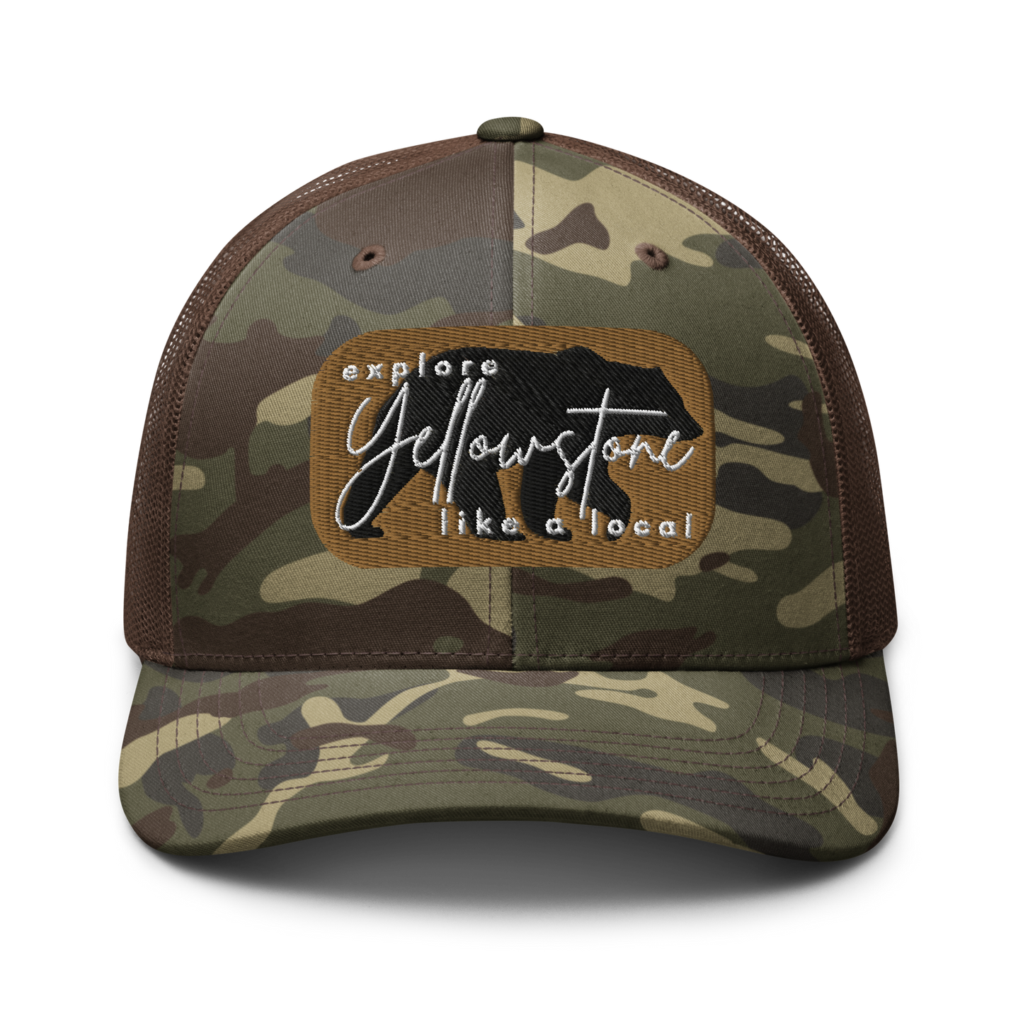 Camouflage trucker hat