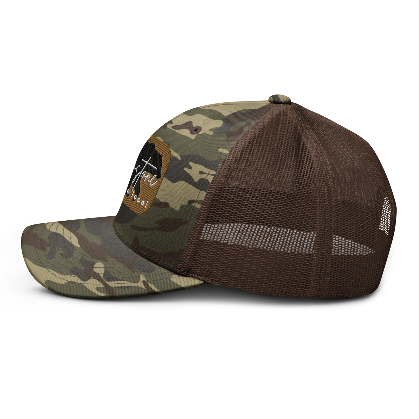 Camouflage trucker hat