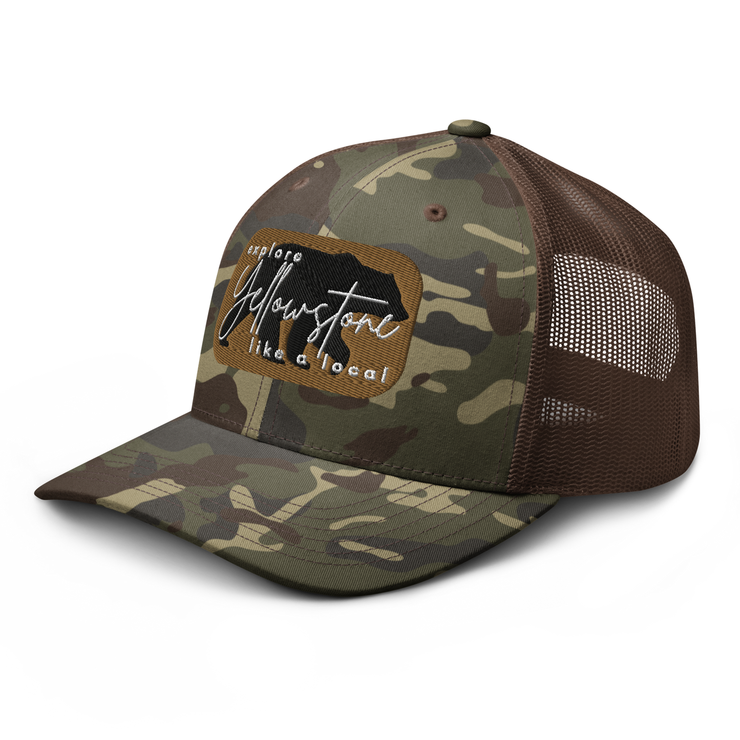 Camouflage trucker hat