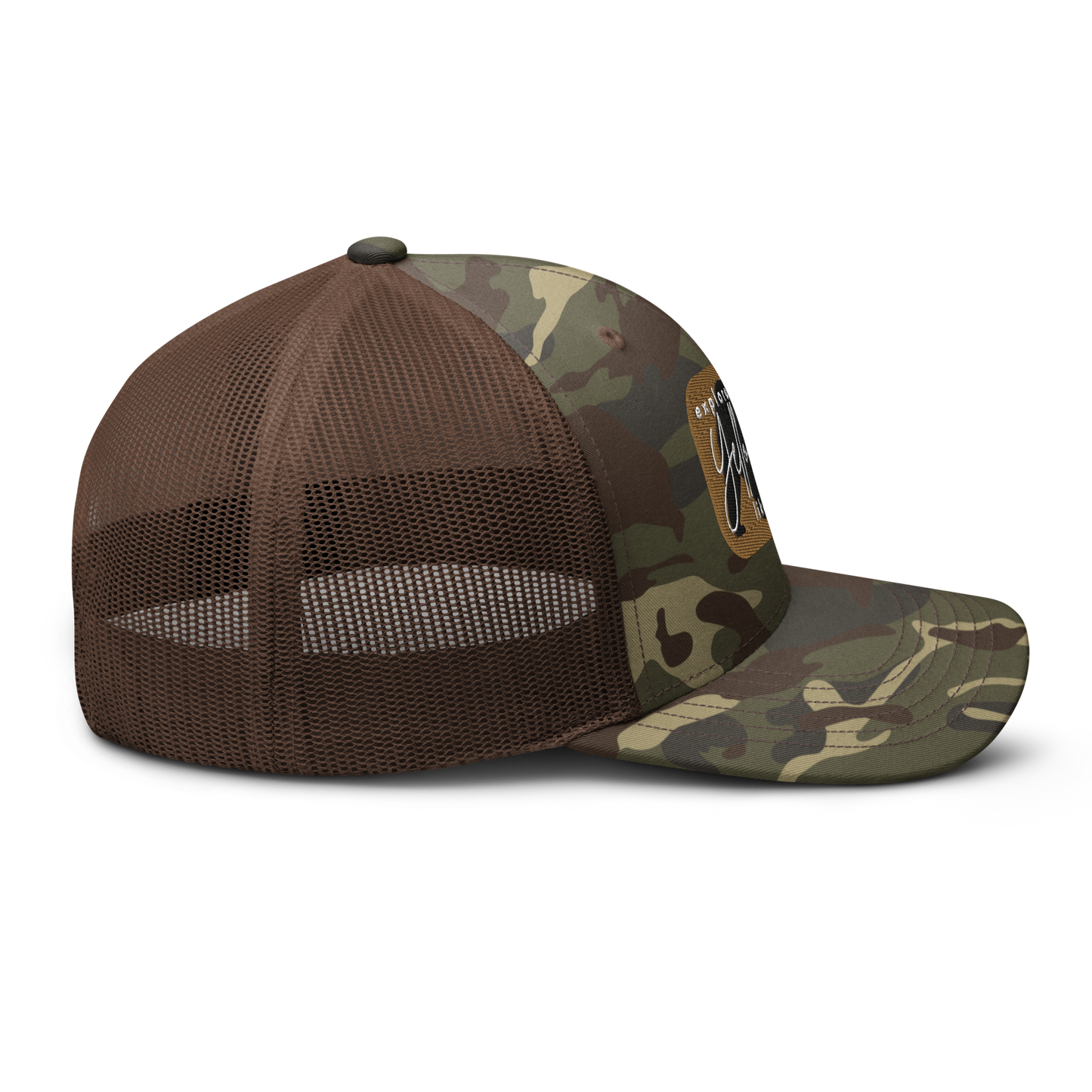 Camouflage trucker hat