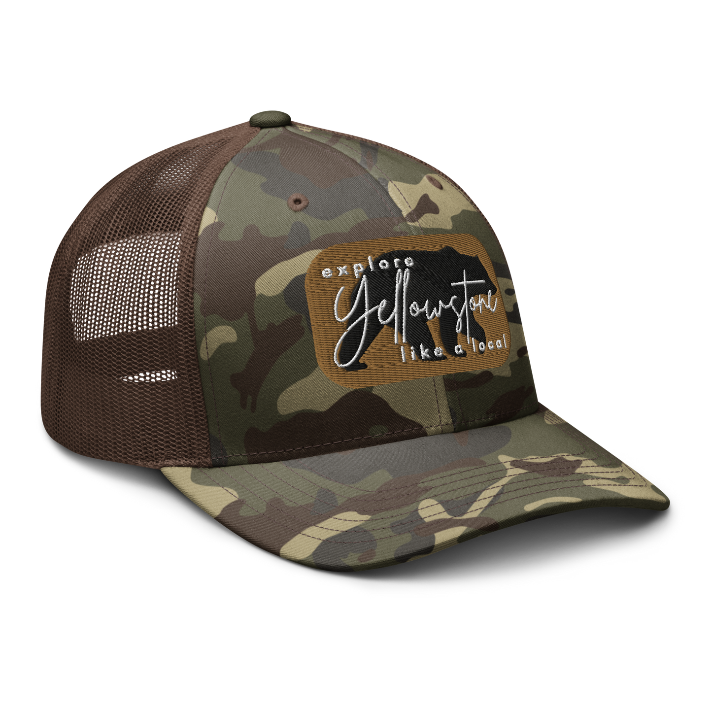 Camouflage trucker hat