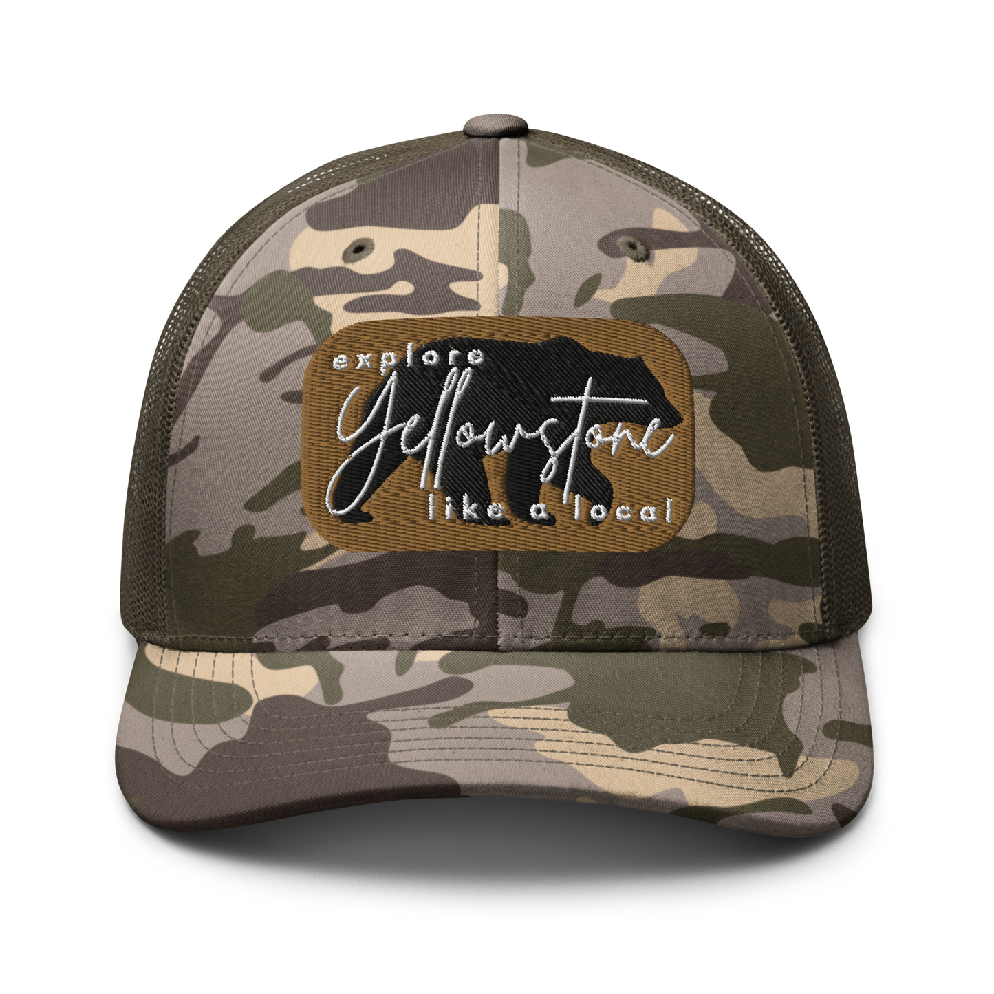 Camouflage trucker hat