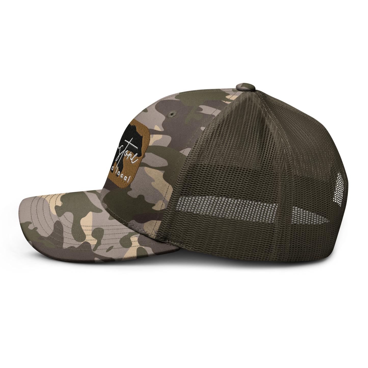 Camouflage trucker hat