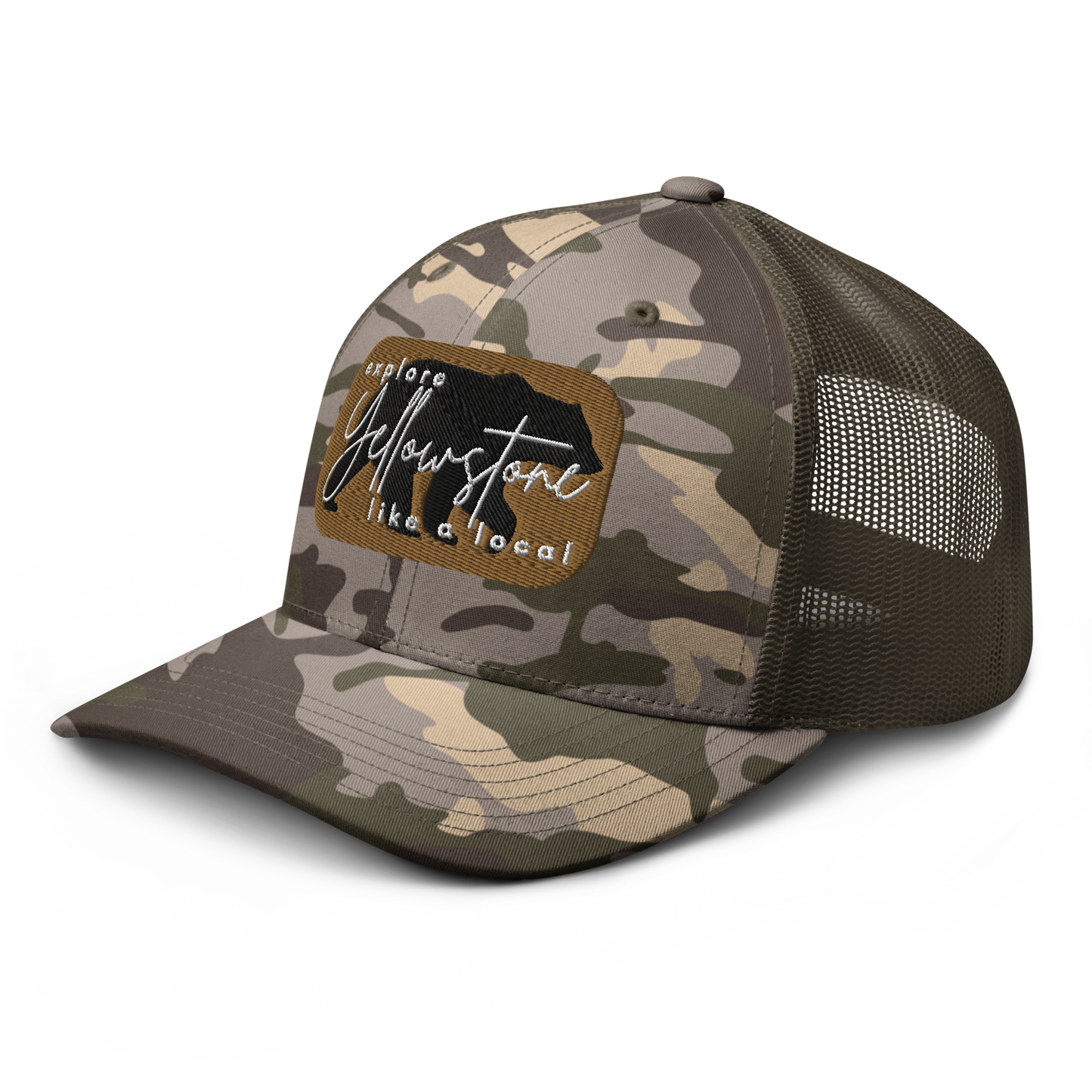 Camouflage trucker hat