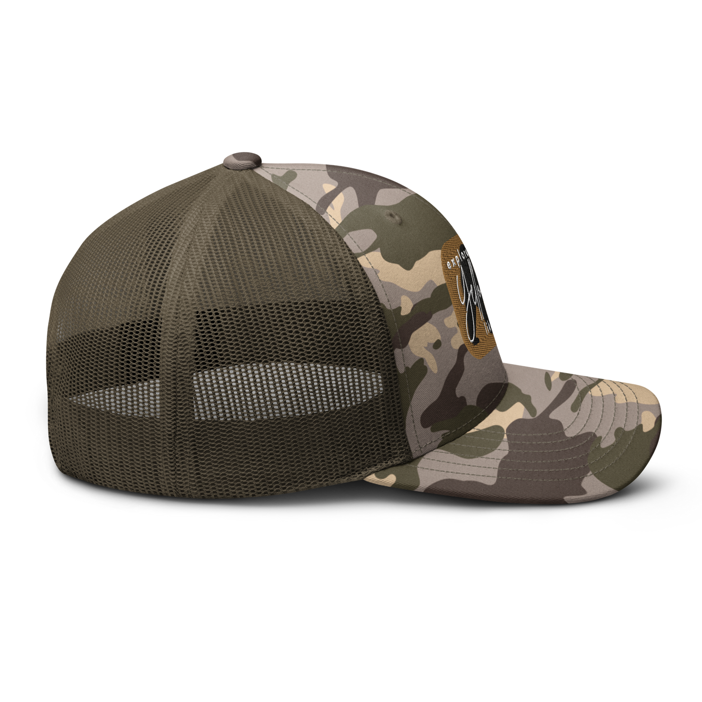 Camouflage trucker hat