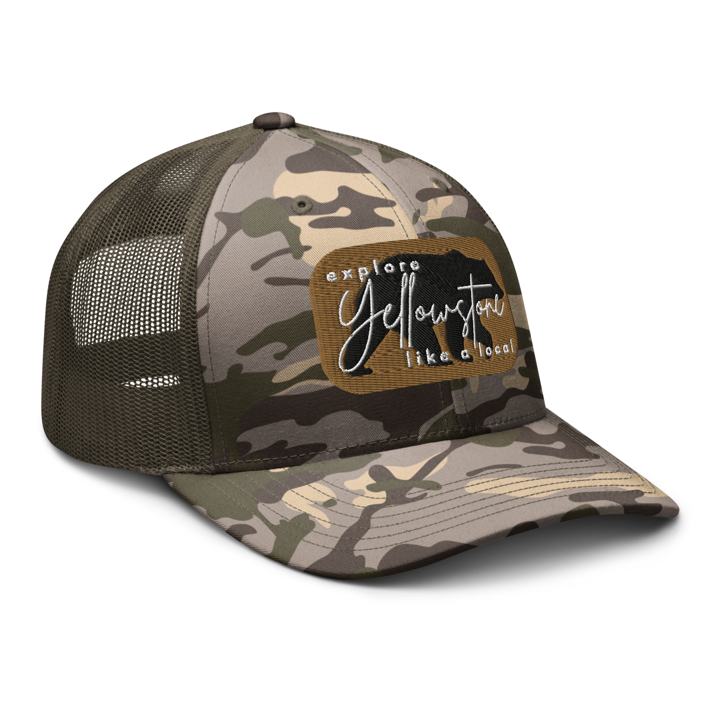 Camouflage trucker hat