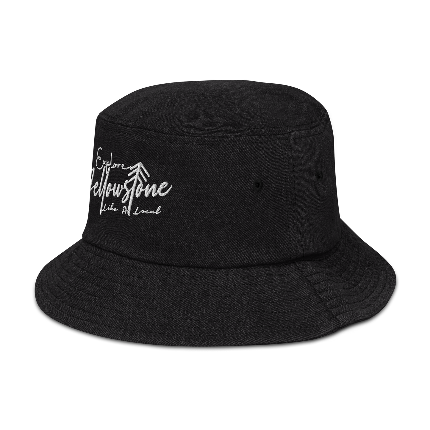 Explore Yellowstone Like a Local Denim bucket hat