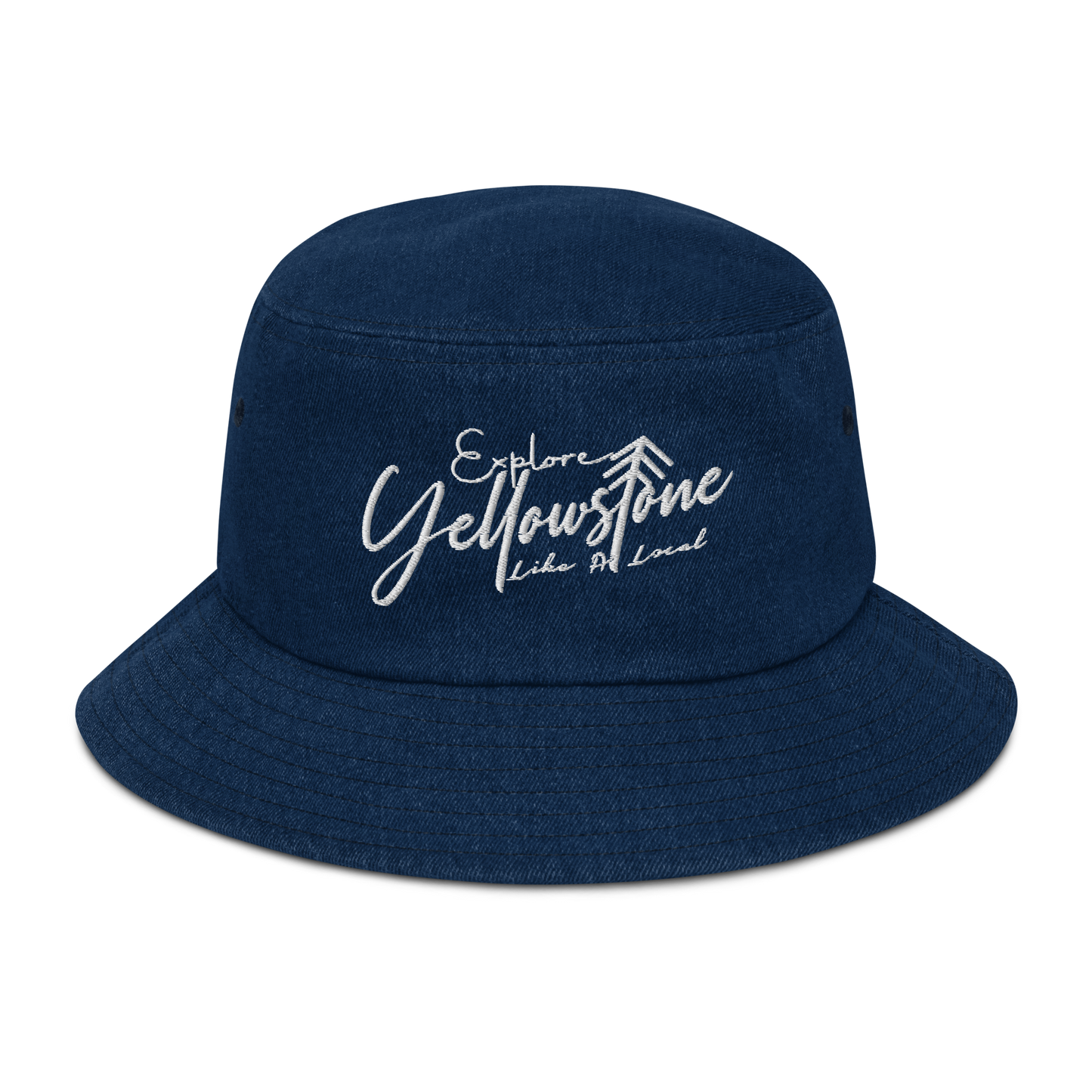 Explore Yellowstone Like a Local Denim bucket hat