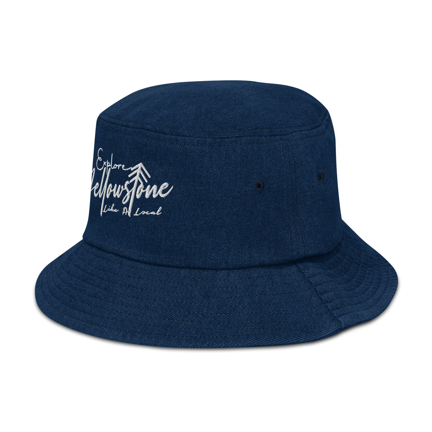 Explore Yellowstone Like a Local Denim bucket hat