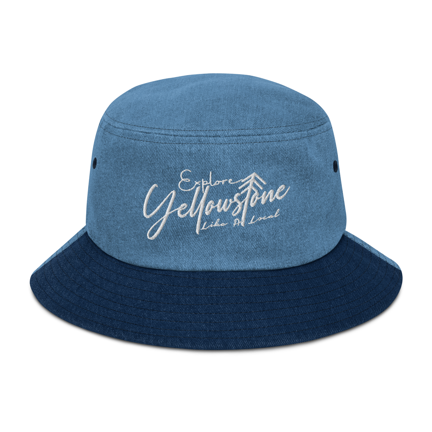 Explore Yellowstone Like a Local Denim bucket hat
