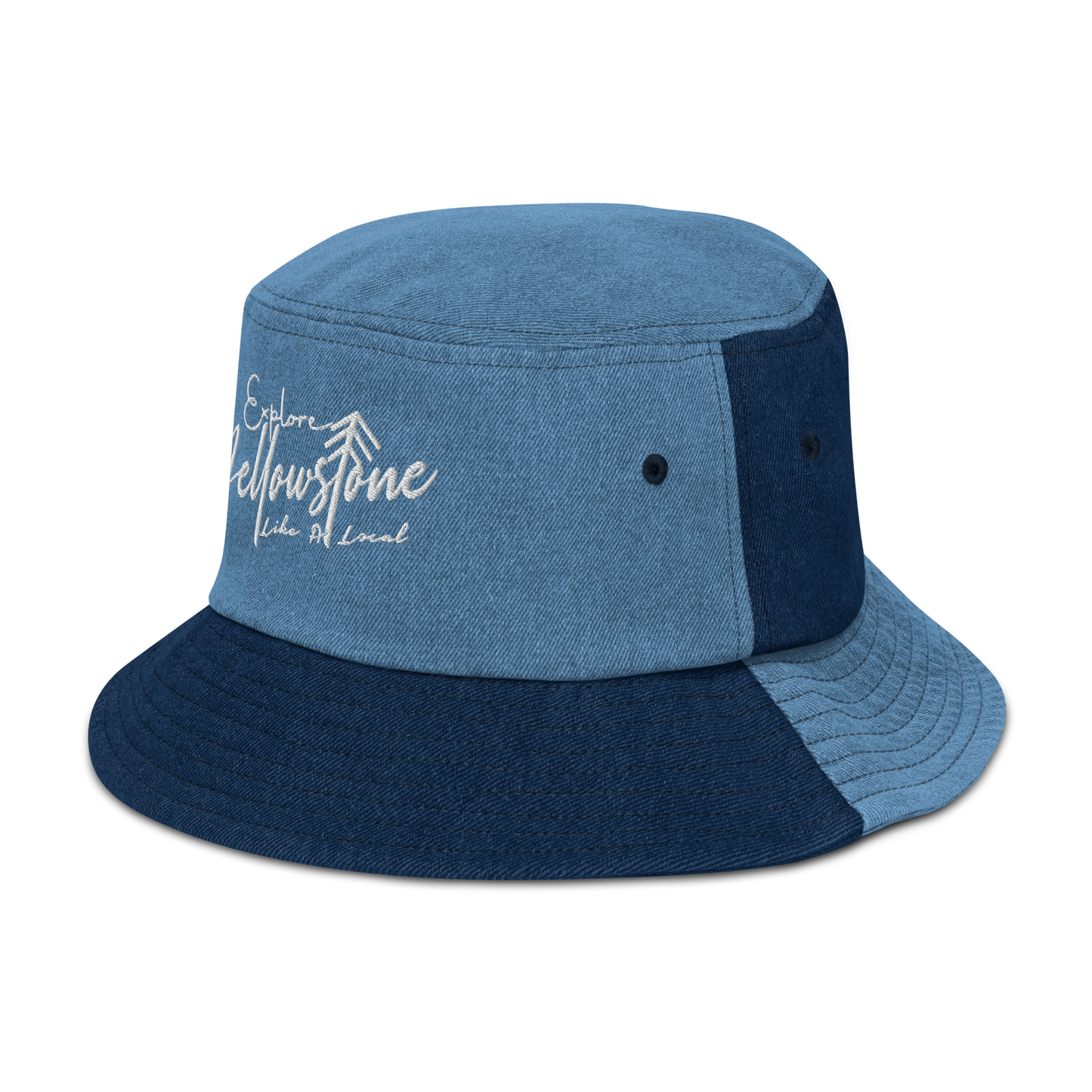 Explore Yellowstone Like a Local Denim bucket hat