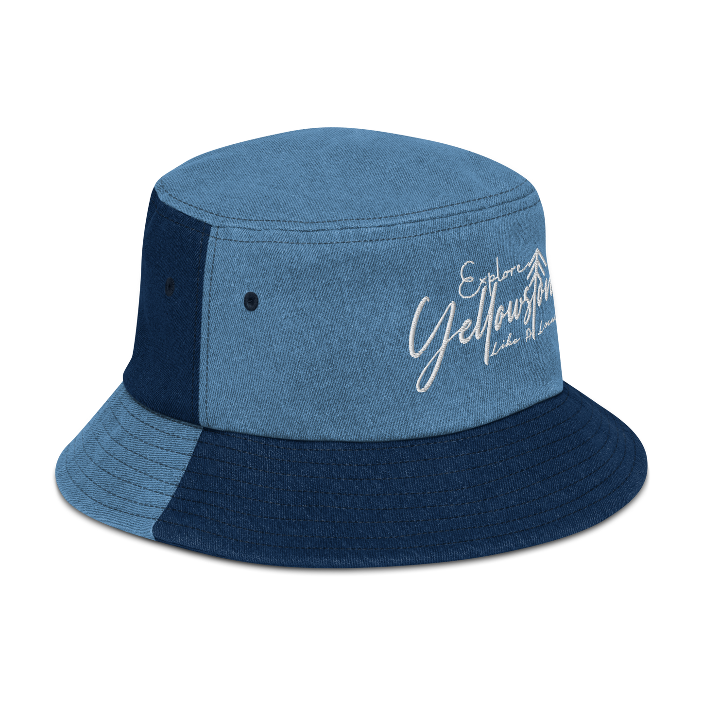 Explore Yellowstone Like a Local Denim bucket hat
