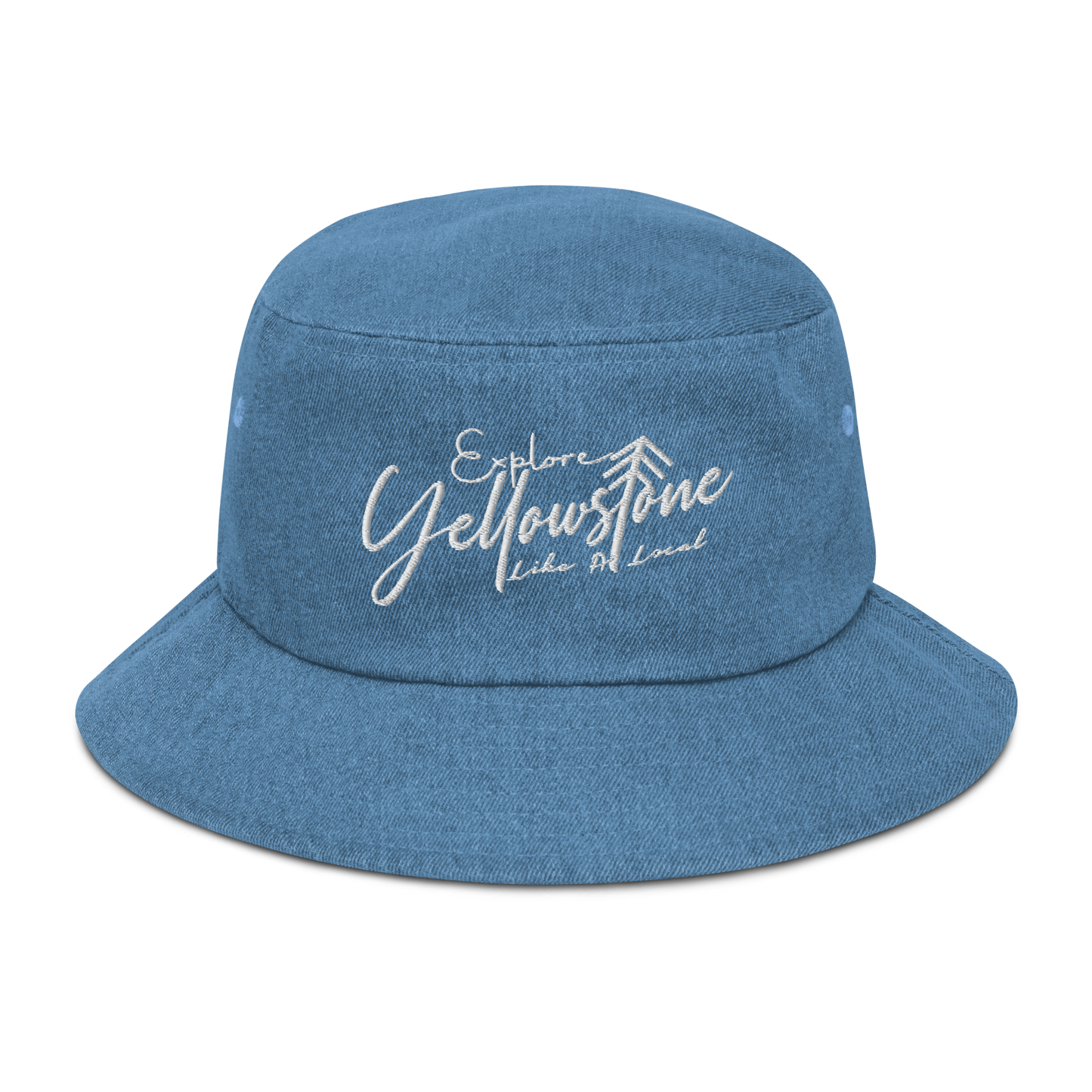 Explore Yellowstone Like a Local Denim bucket hat