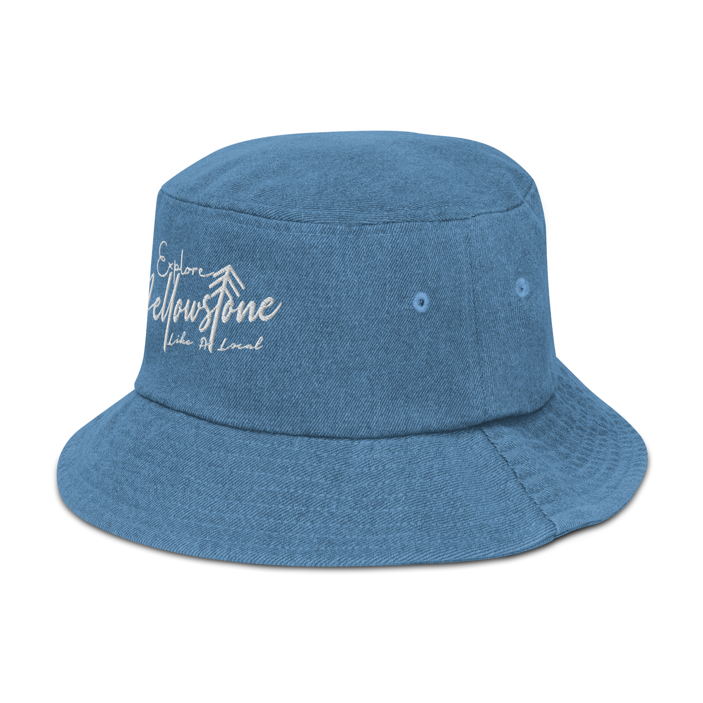Explore Yellowstone Like a Local Denim bucket hat