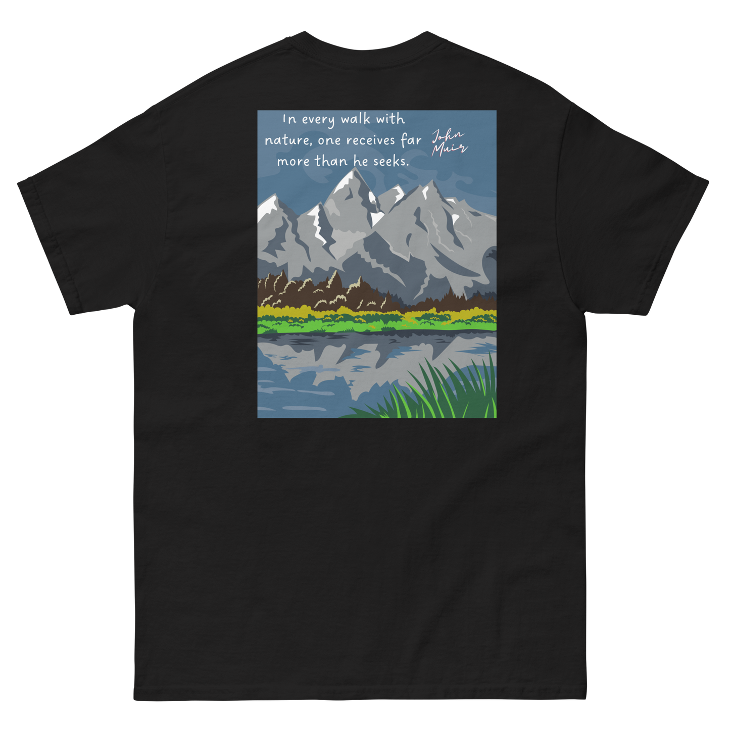 Explore Yellowstone Like a Local w/Grand Tetons Men's classic tee