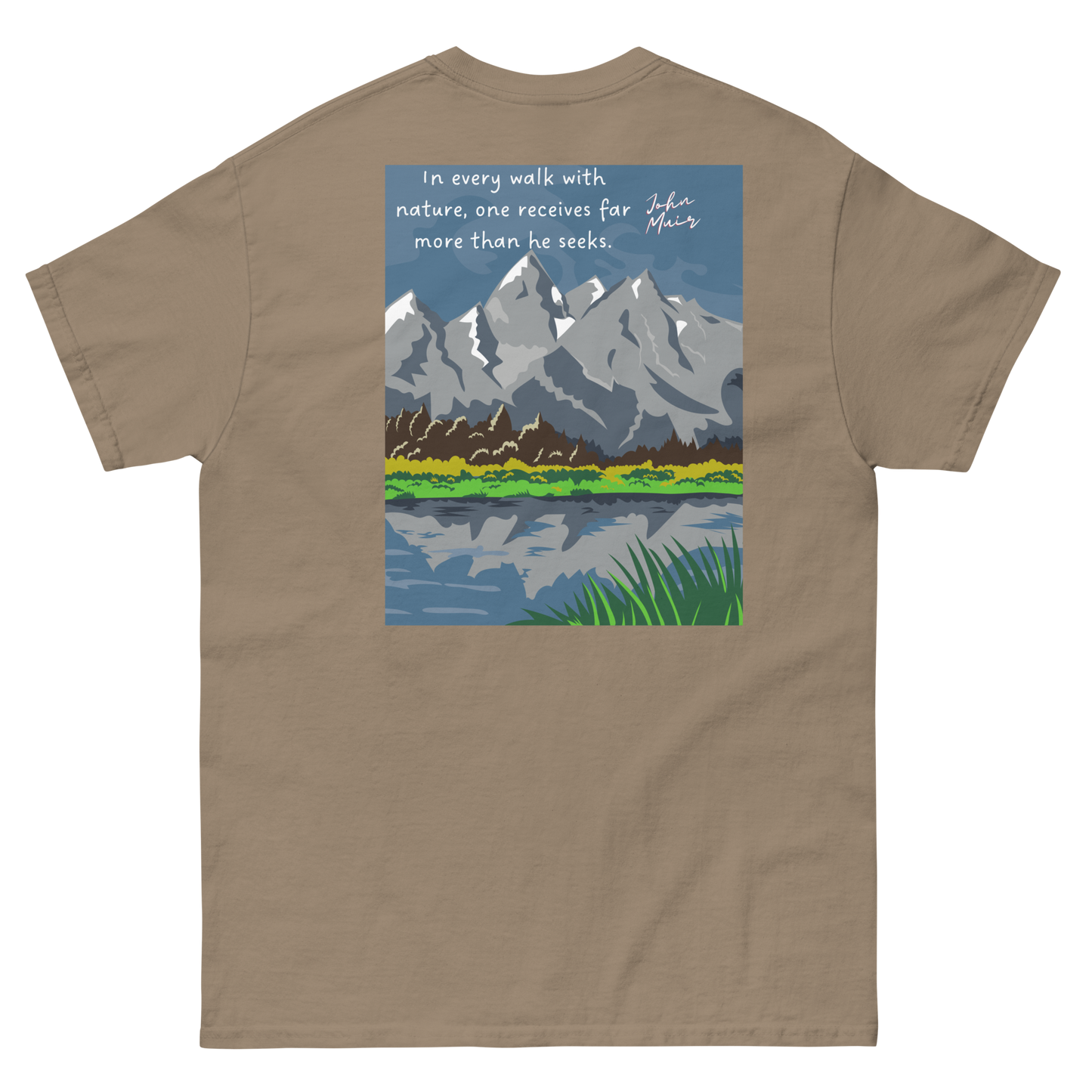 Explore Yellowstone Like a Local w/Grand Tetons Men's classic tee