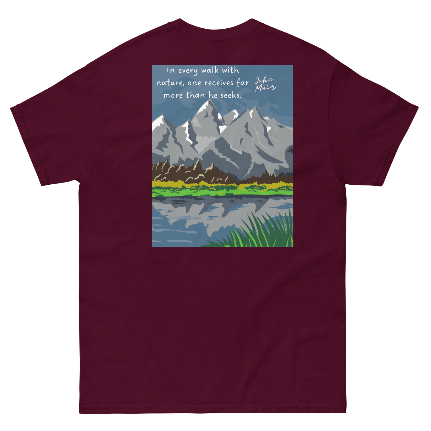 Explore Yellowstone Like a Local w/Grand Tetons Men's classic tee