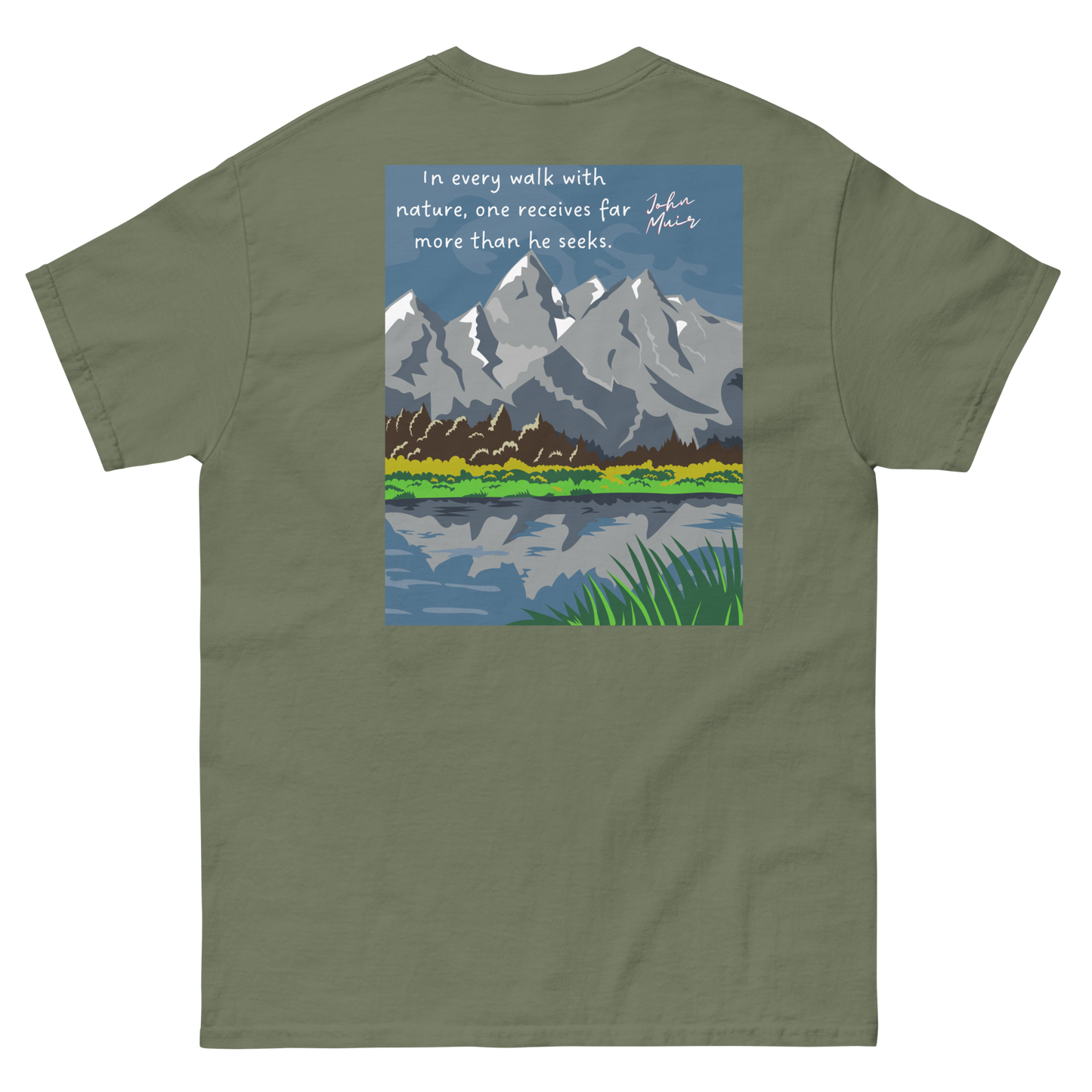 Explore Yellowstone Like a Local w/Grand Tetons Men's classic tee