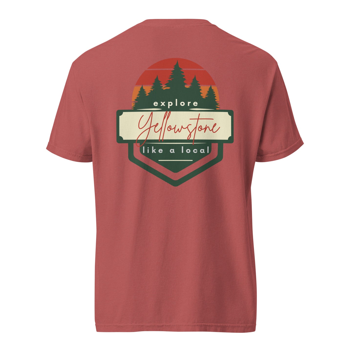 Explore Yellowstone Like a Local Unisex garment-dyed heavyweight t-shirt