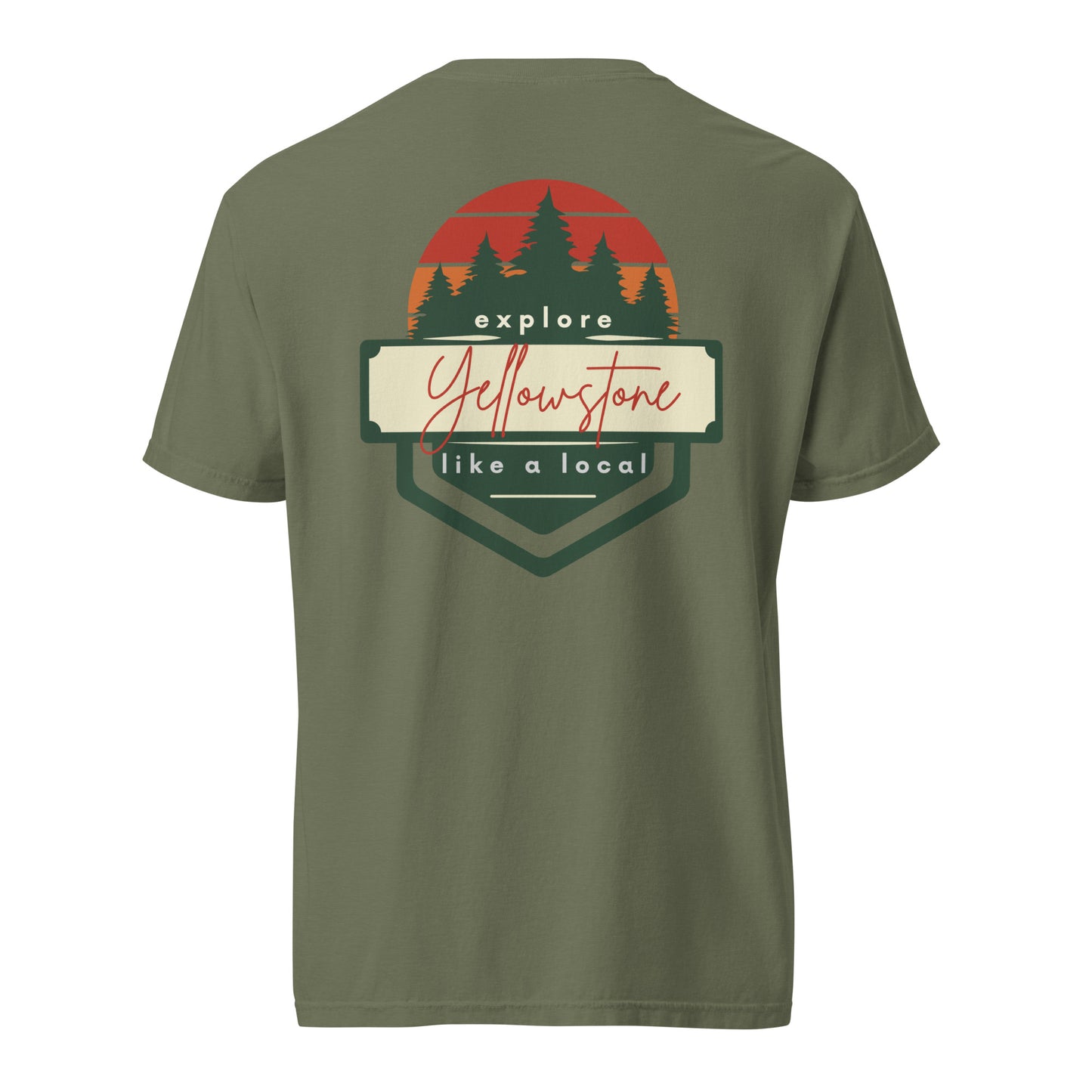 Explore Yellowstone Like a Local Unisex garment-dyed heavyweight t-shirt